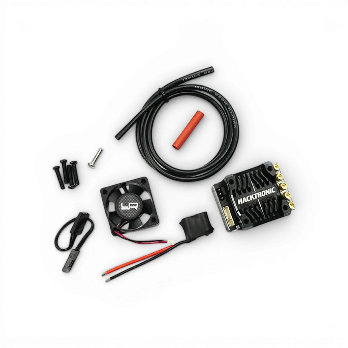 Moteur électronique sans balais sensored HacktronicG2 de Yeah Racing, vue en gros plan sur le produit.
