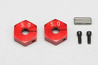Hexagone 5mm Rouge aluminium - YOKOMO - Y2-011CR5A