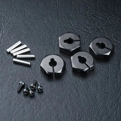 Hexagones Aluminium 4mm Noirs - MST - 820044BK