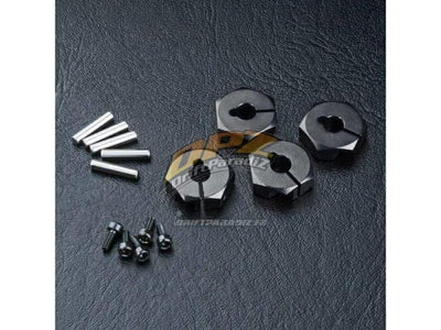 Hexagones Aluminium 4mm Noirs - MST
