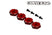 Hexagones de roue aluminium clamp 4mm - OVERDOSE OD-3967-69