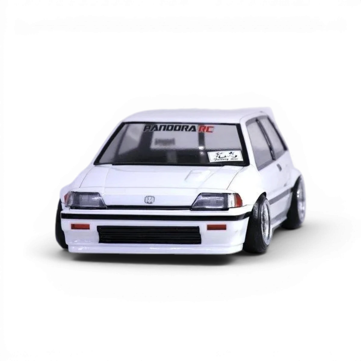 Carrosserie Honda Civic Si Wonder Civic de Pandora RC, colorée et détaillée, pour maquette de voiture miniature.