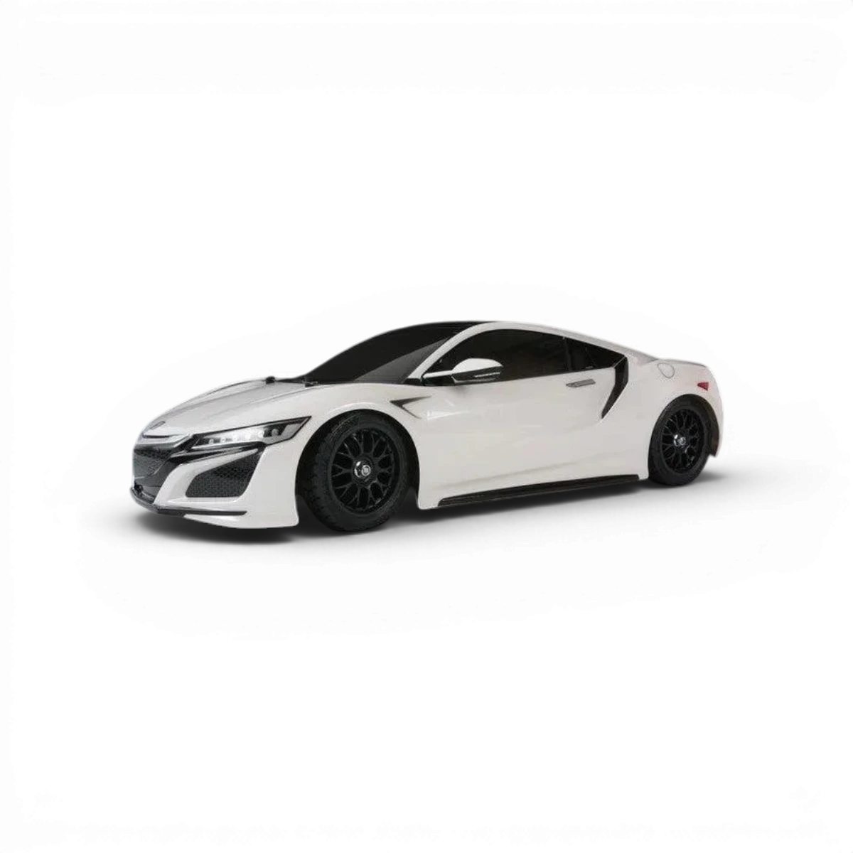 Voiture de carrosserie Honda NSX Tamiya, modèle réduit, avec détails précis et design réaliste pour collection ou modélisme.
