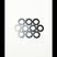 0.13 mm shims / spacing washers - M3 