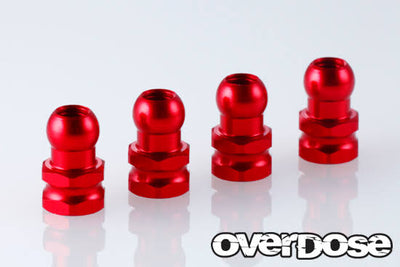 Uniball ammortizzatore HG in alluminio Rosso 