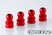 Uniball ammortizzatore HG in alluminio Rosso 