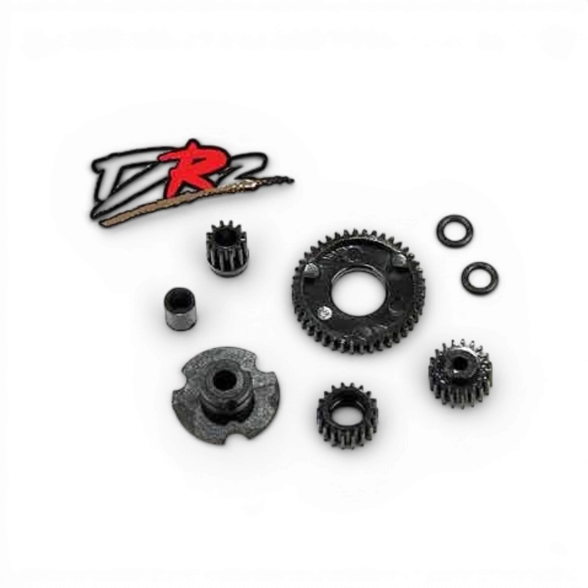 Engrenages de rechange pour drone DRZ, pièces détachées Atomic RC Mini, montrés dans l'image en format WebP.