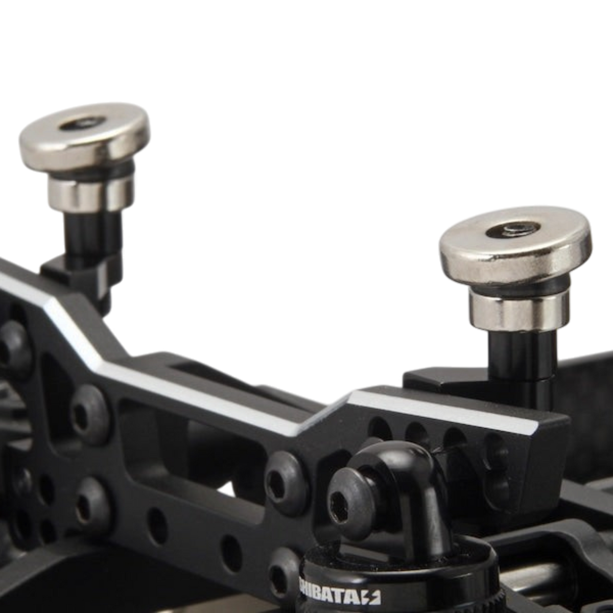 Support de carrosserie magnétique léger SHIBATA, pièce détachée pour réparation automobile, visible avec surface métallique et fixation magnétique.