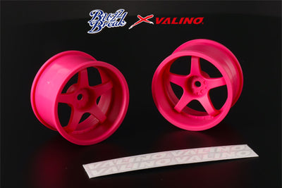 R-SPEC Gokutan fälg 30 mm offset +9 Fluo Pink – Buzz Break – BB-RW-010
