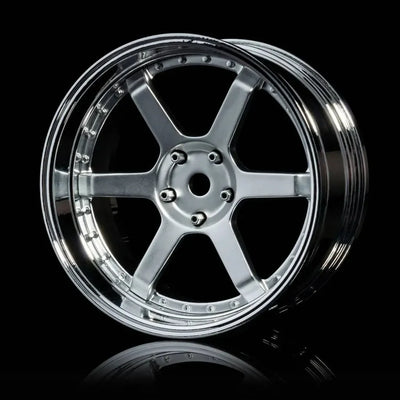 Jantes 106 Offset réglable Chrome/gris mat - MST - 832107FS