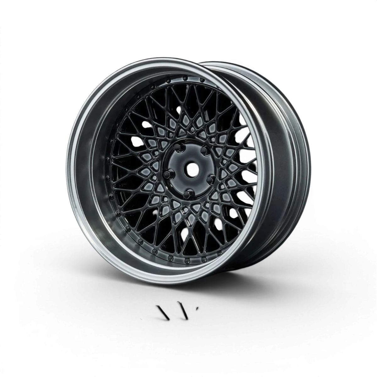 Jantes Max Speed Technology 501 avec offset réglable, finition chrome mat et noir, pour voiture, vue de face.