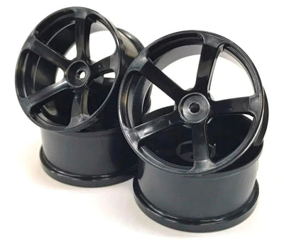 Jantes DRS-5 Noires Offset +10 - Super Haute traction -  TOPLINE - TDW-106BK