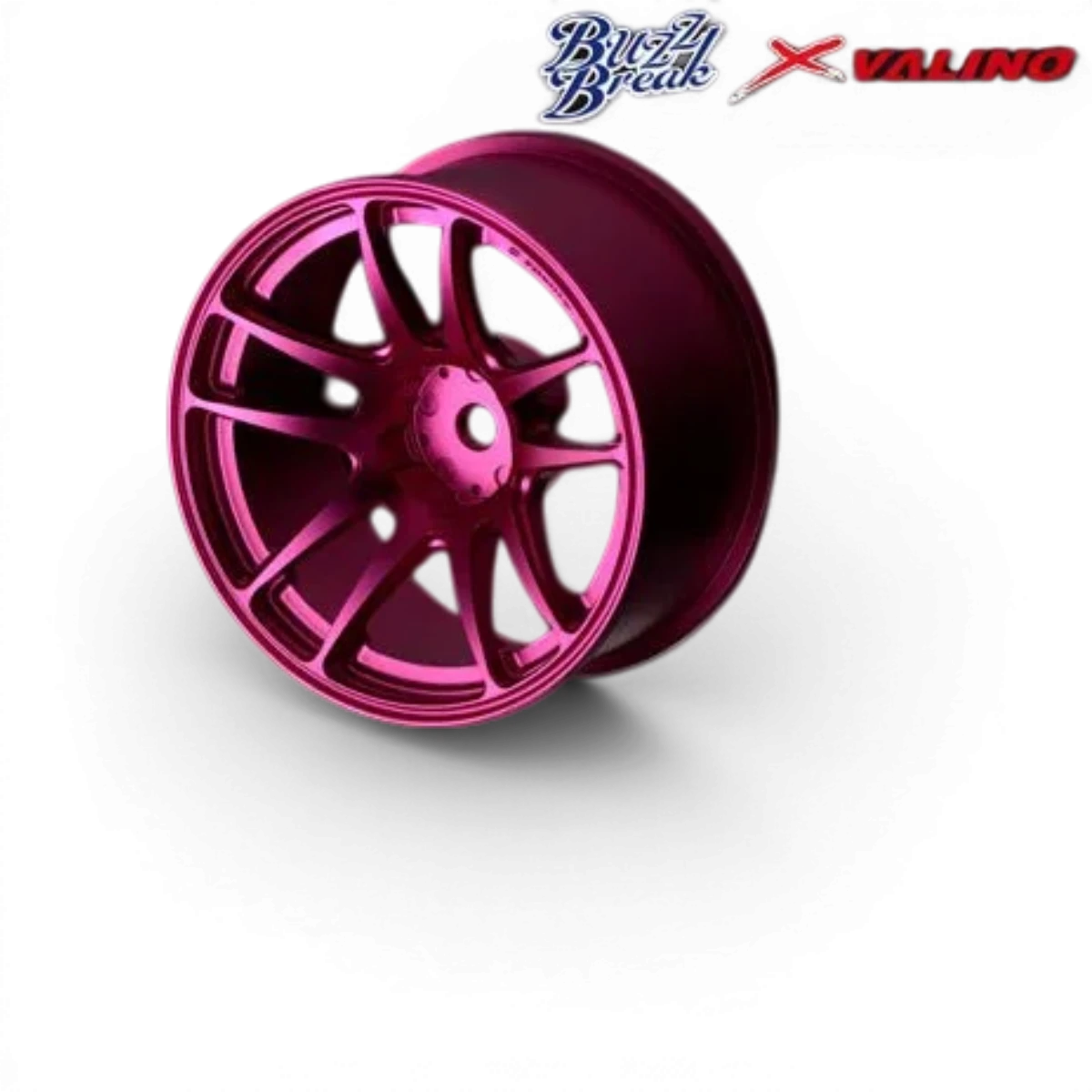 Jantes en aluminium BuzzBreak Valino N820S 26mm anodisé rose avec offset +7, roues pour voiture.
