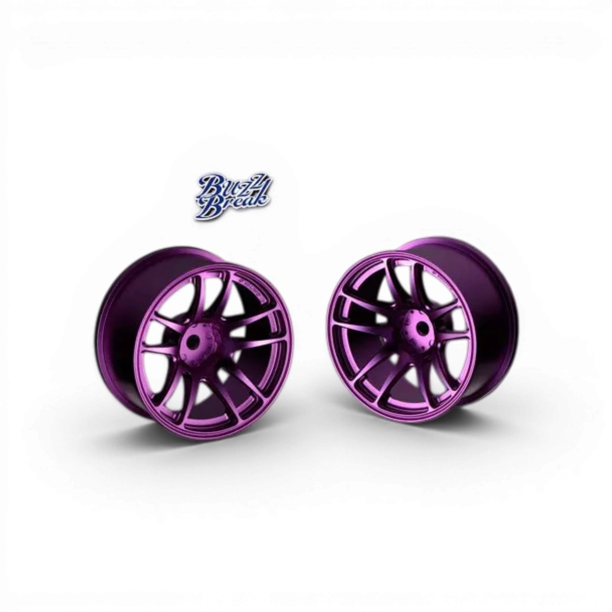 Jantes en aluminium Valino N820S 26mm anodisées avec viollettes, offset +7, pour roues de vélo, marque BuzzBreak.