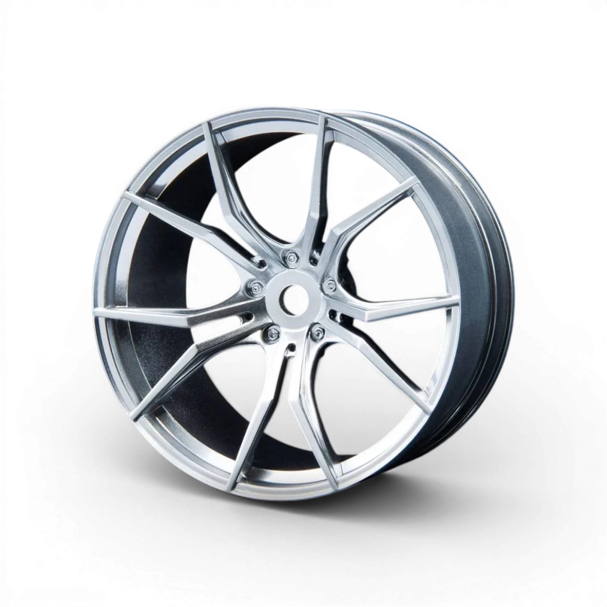 Jantes FX +8 Chrome Mat de Max Speed Technology, roues en alliage avec finition chromée mate, pour véhicules sport.