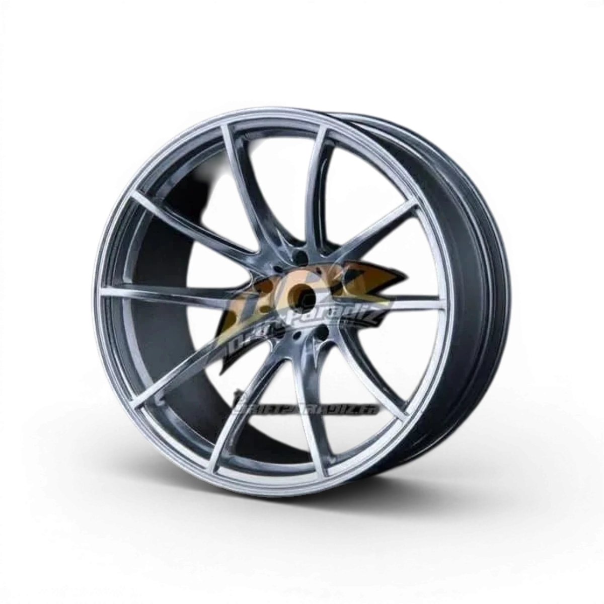 Jantes G25 +8 Chrome Mat de Max Speed Technology, roues en alliage avec finition chromée mate, visibles en image.