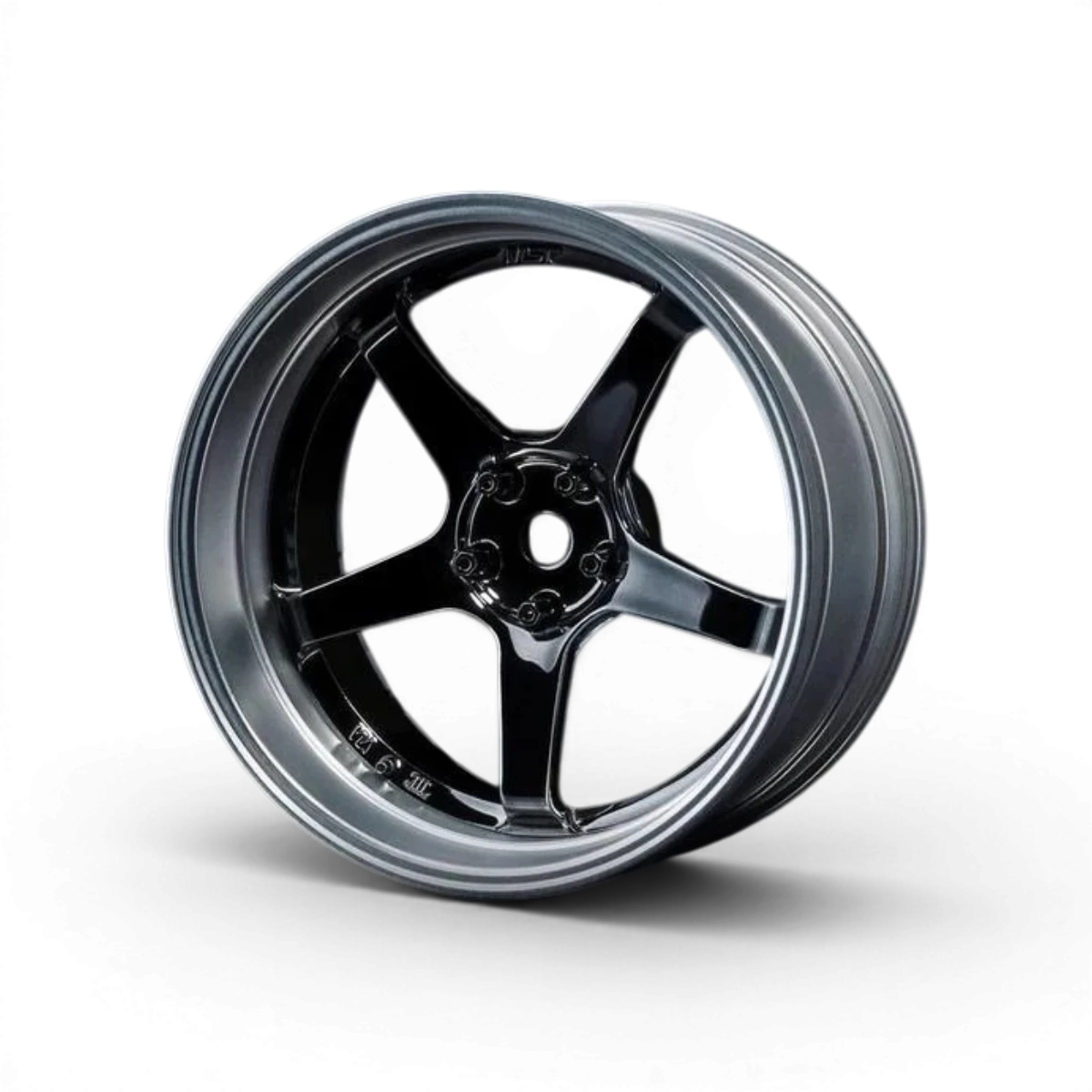 Jantes GT Offset réglable Max Speed Technology en chrome mat et noir, roues de voiture avec design moderne et finition brillante.