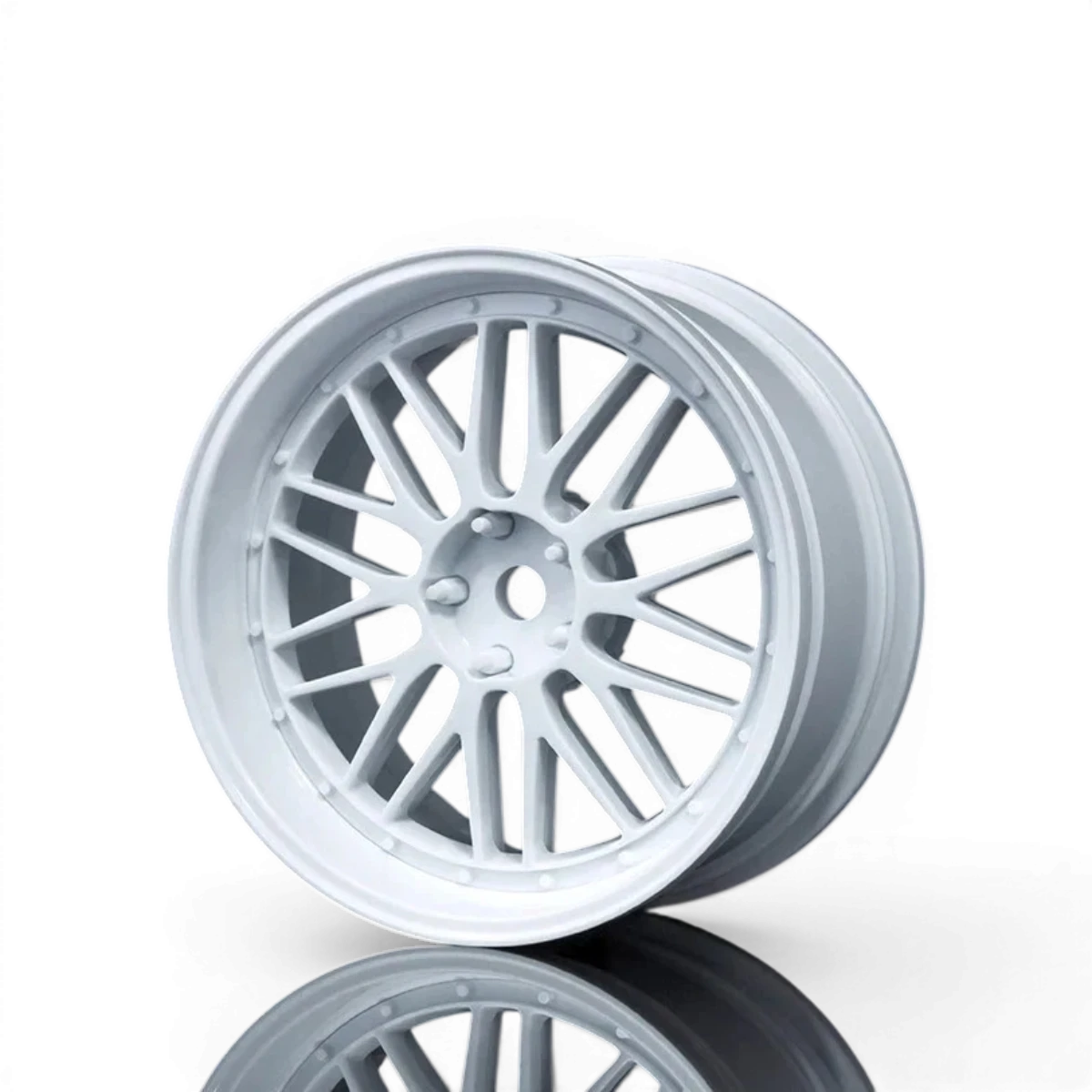 Jantes LM Offset réglable blanches de Max Speed Technology, roues en alliage léger avec design moderne.