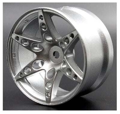 Jantes R1 déport +6mm - Gris Brillant - SRC Sideways RC - SRC-R1-BRSIL