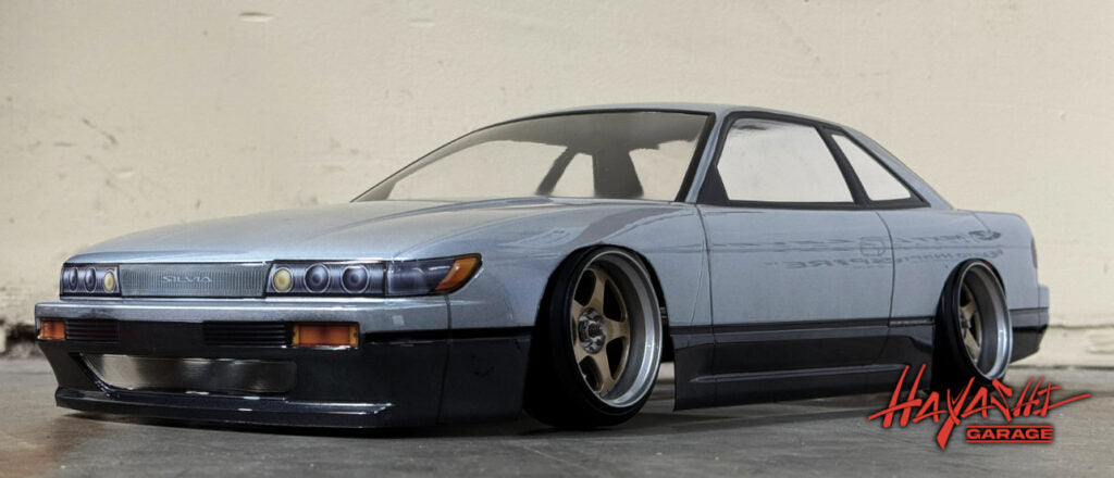 Jantes RIMS 5-STAR MULTIPIECE STYLE 1/10 gris argent avec offset de 8 mm, pour customisation de voiture par Hayashi Garage.