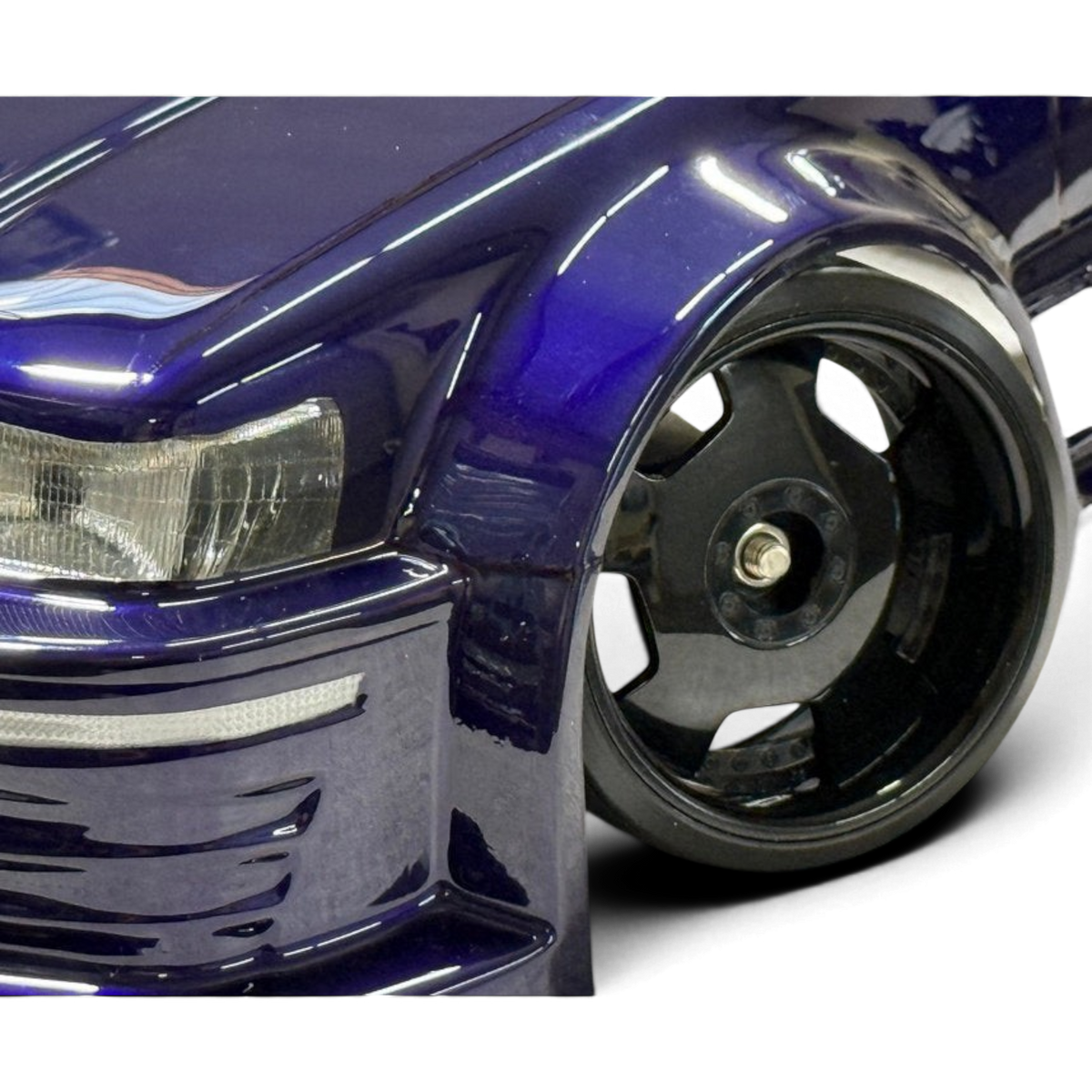 Jantes RIMS EURO BIPPU VIP DISH 1/10 gris argent avec offset de 8 mm, jantes customisées de la marque Hayashi Garage.
