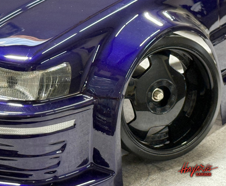 Jantes RIMS EURO (BIPPU) VIP DISH 1/10 Noir brillant – offset 8 mm – Hayashi Garage - HG20208 - DriftParadiZ