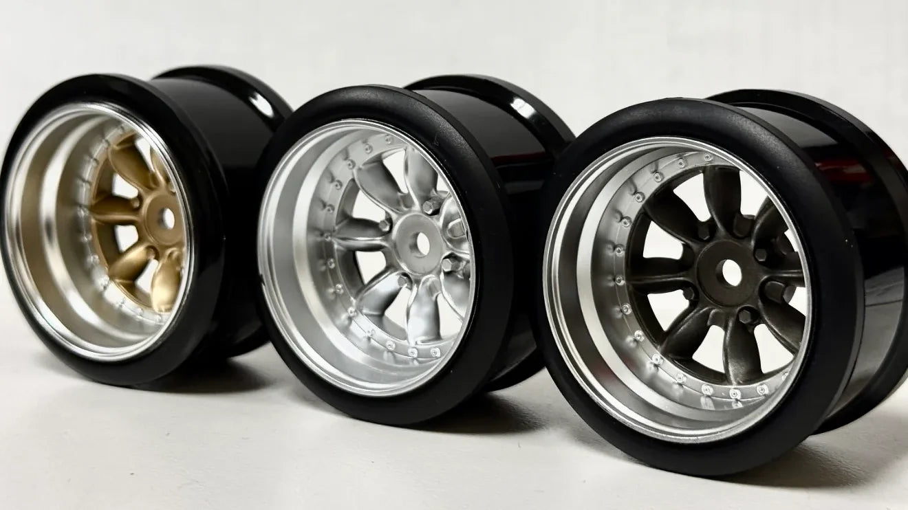 Jantes RIMS PANA 8-SPOKE STYLE 1/10 Gun metal – offset 6 mm – Hayashi Garage - HG20326 - DriftParadiZ