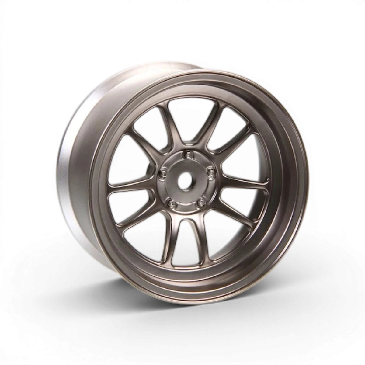 Jantes SHIBATA Shiba Wheel G23 gris titane avec décalage +7, style moderne et design robuste pour véhicules.