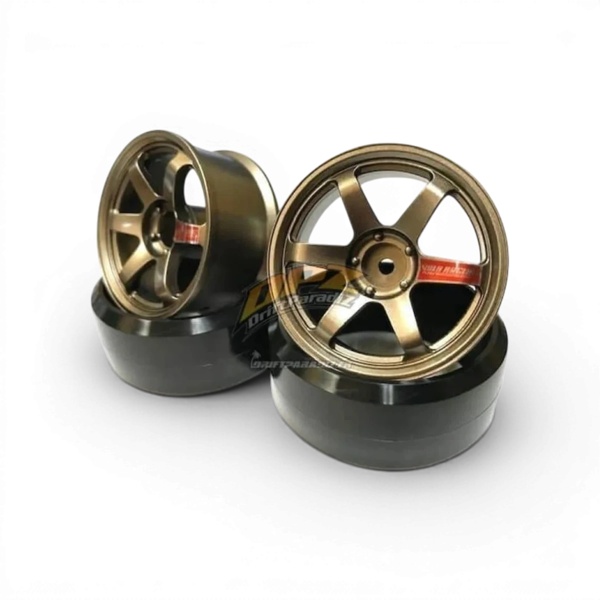 Jantes TE37 en bronze à haute traction de la marque Custom lab's, roues en métal avec finition bronzée, modèle 6.