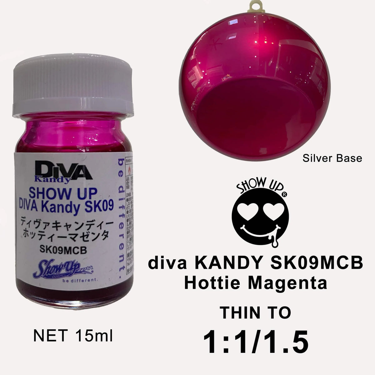 Lingerie Kandy DIVA Magenta bombasse de Show UP, soutien-gorge en dentelle rose vif avec détails élégants.