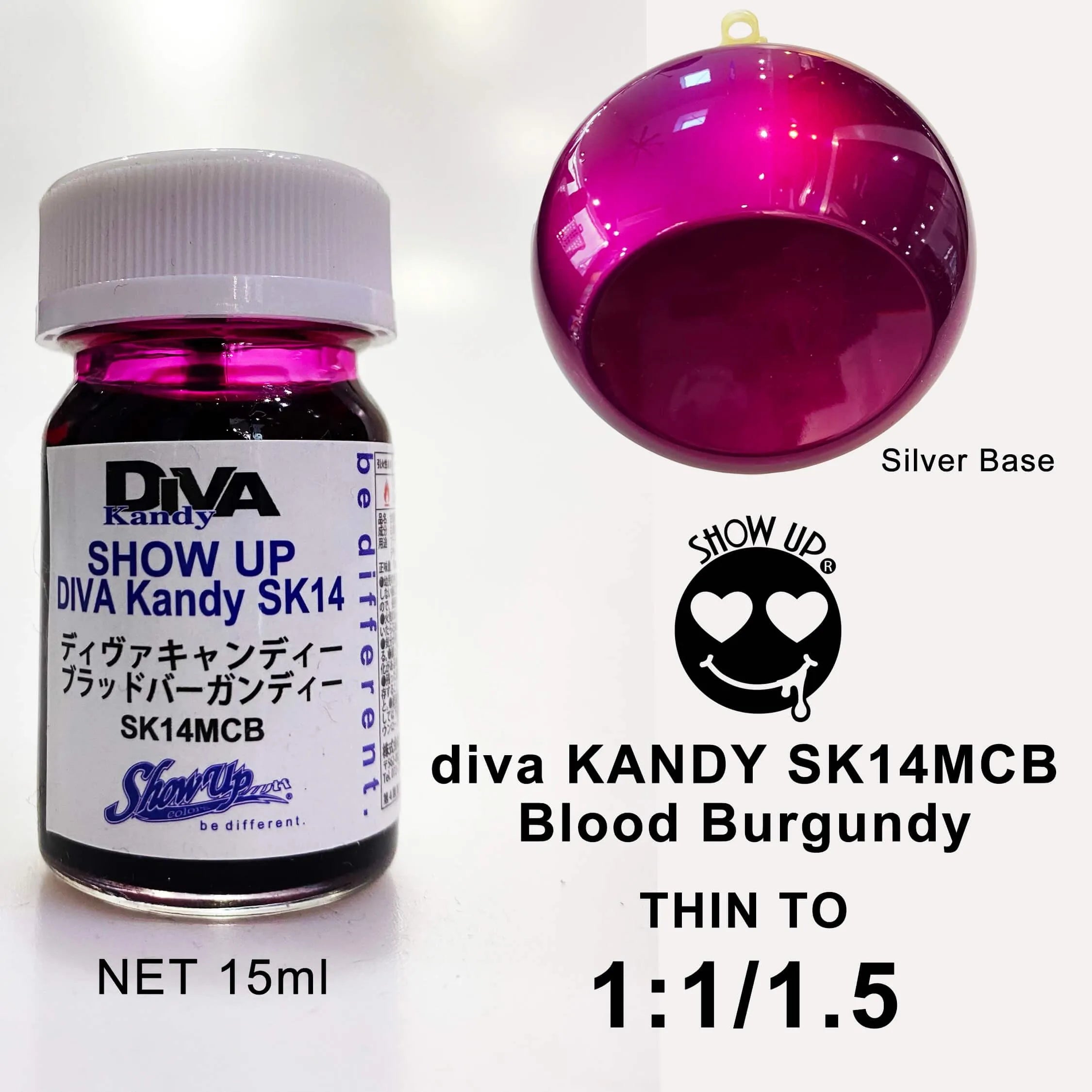 Kandy DIVA - Rouge bourgogne - Show UP - DriftParadiZ