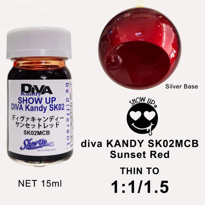 Kandy DIVA - Rouge coucher de soleil - Show UP - SK02-MCB