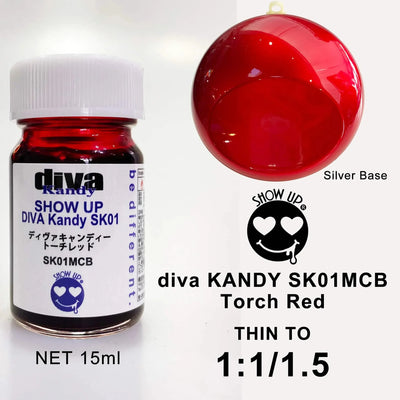 Kandy DIVA - Rouge torche - Show UP - SK01-MCB