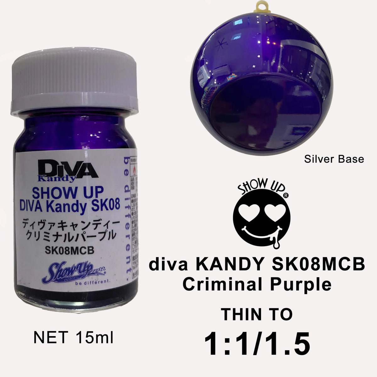 Femme portant la robe violette criminel Kandy DIVA Show UP, style élégant et moderne, vue de face.