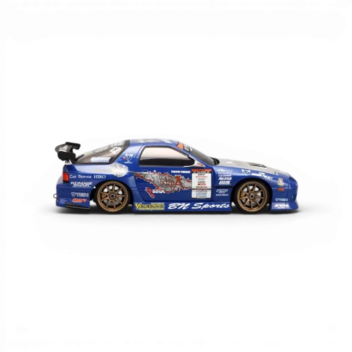 Kit autocolants Team Samurai pour personnalisation, avec motifs de samouraï pour voitures de drift Yokomo.
