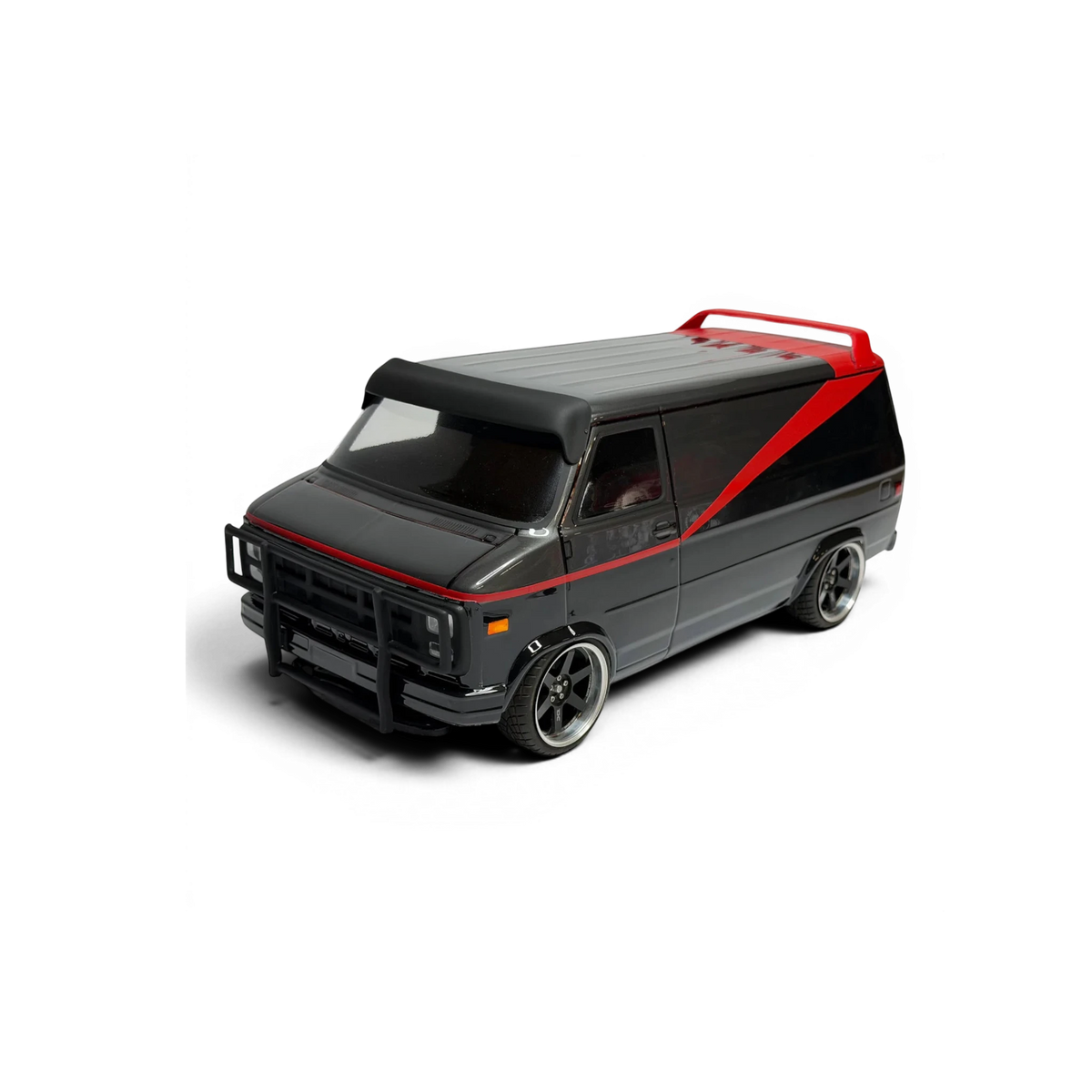 Kit de carrosserie pour GMC Vandura 1983, marque Aplastics RC, vue de face avec détails de la carrosserie.