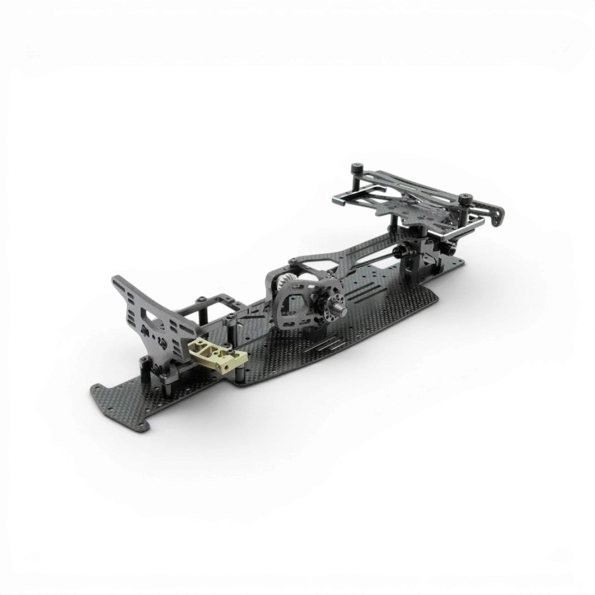 Kit de châssis Travis 2 LCS noir de Wrap-UP Next, structure robuste pour drone racing, avec composants visibles en noir.