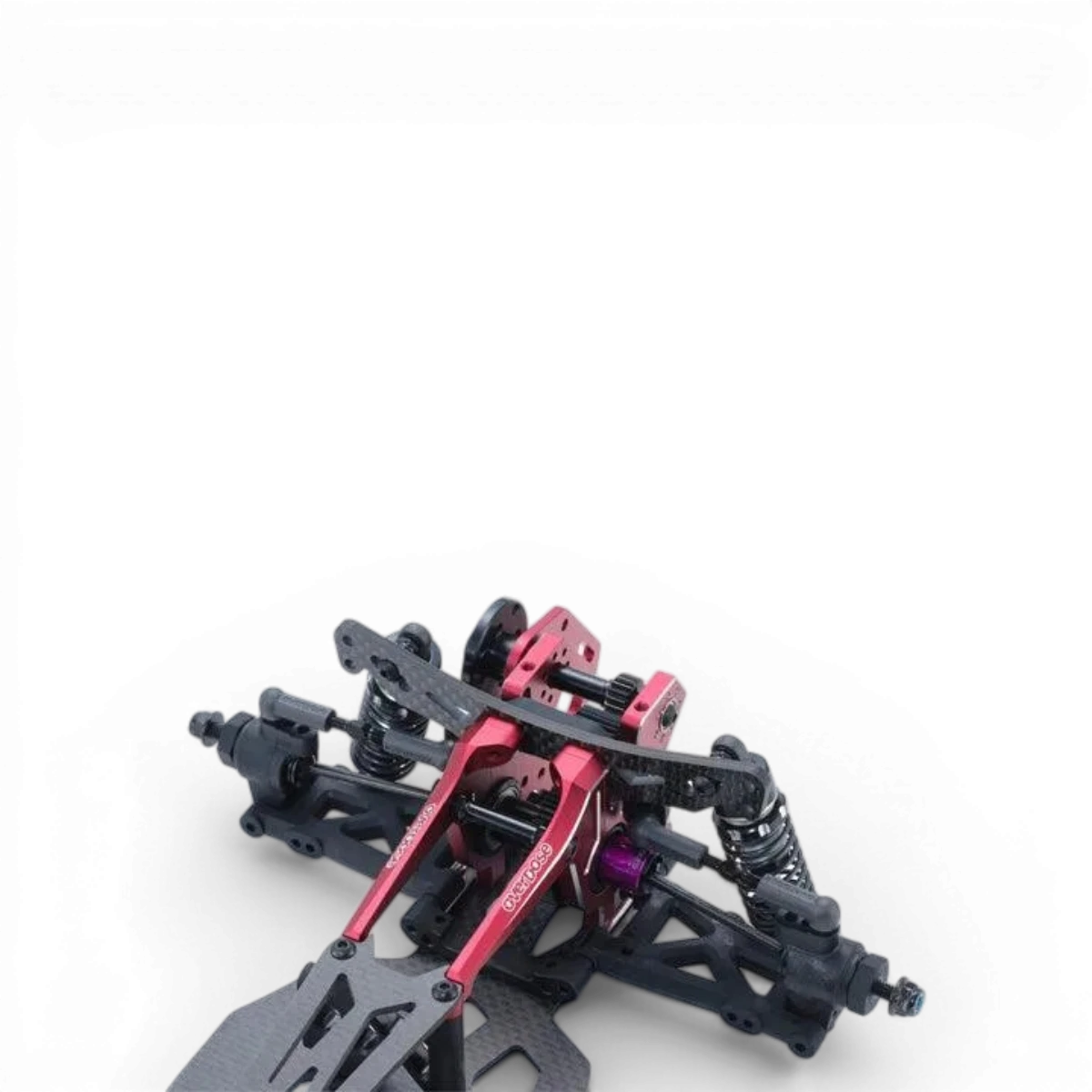 Kit de montage arrière en aluminium de type 2 pour pièces détachées Overdose, compatible avec divers véhicules.