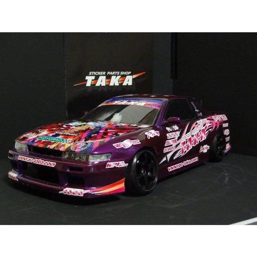 Kit de décoration customisation Drift Muscle Tsujii PS-Taka, comprenant autocollants et détails pour personnaliser une voiture.