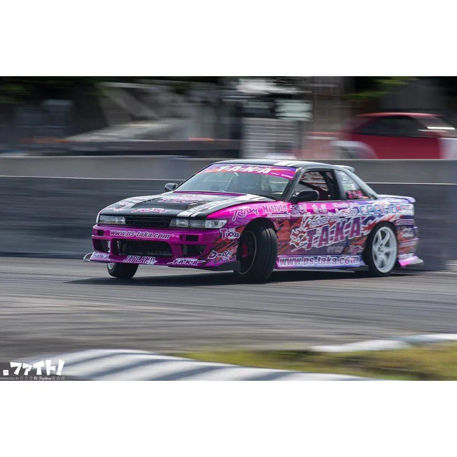 Kit de décoration personnalisé pour Nissan Silvia S13 Fujio Meihan 2019, marque PS-Taka, avec détails de customisation.