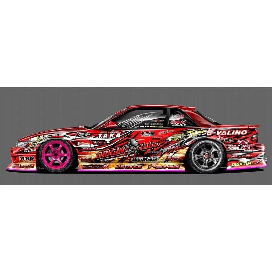 Kit de décoration animal style pour Nissan Silvia S13 Julian, personnalisé par PS-Taka, avec illustrations colorées.