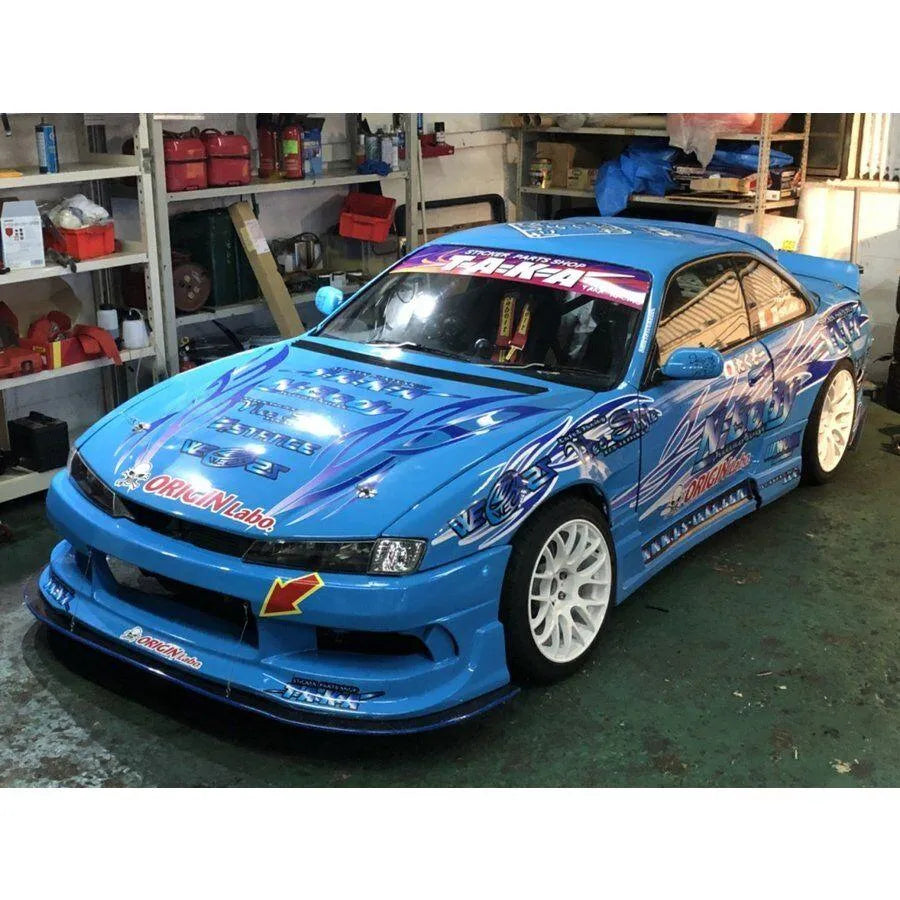 Kit de décoration pour Nissan Silvia S14 Takuzo Yokota, personnalisé par PS-Taka, avec éléments de customisation visibles.