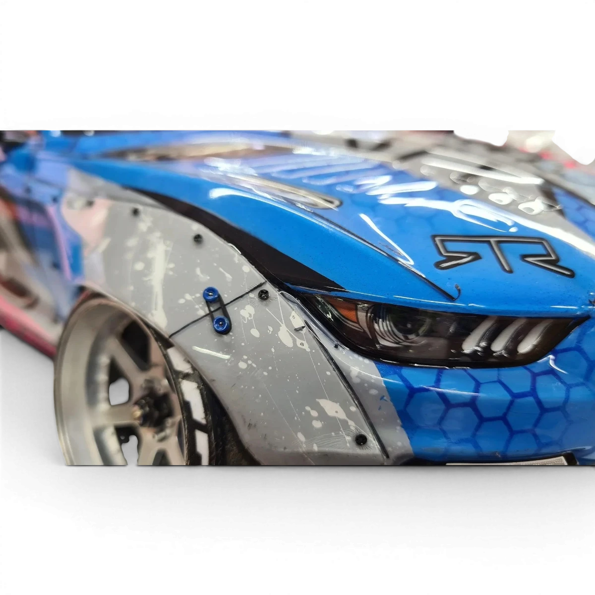 Kit fixation pare-choc personnalisé Src Sideways RC pour drift, montage et customization de voiture RC.