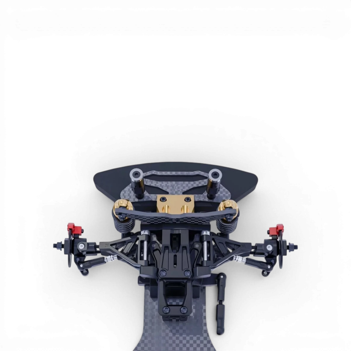 Kit de drift HOBBYTECH Over-D10 1/10ème avec pièces et accessoires pour voiture RC, design détaillé et composants robustes.
