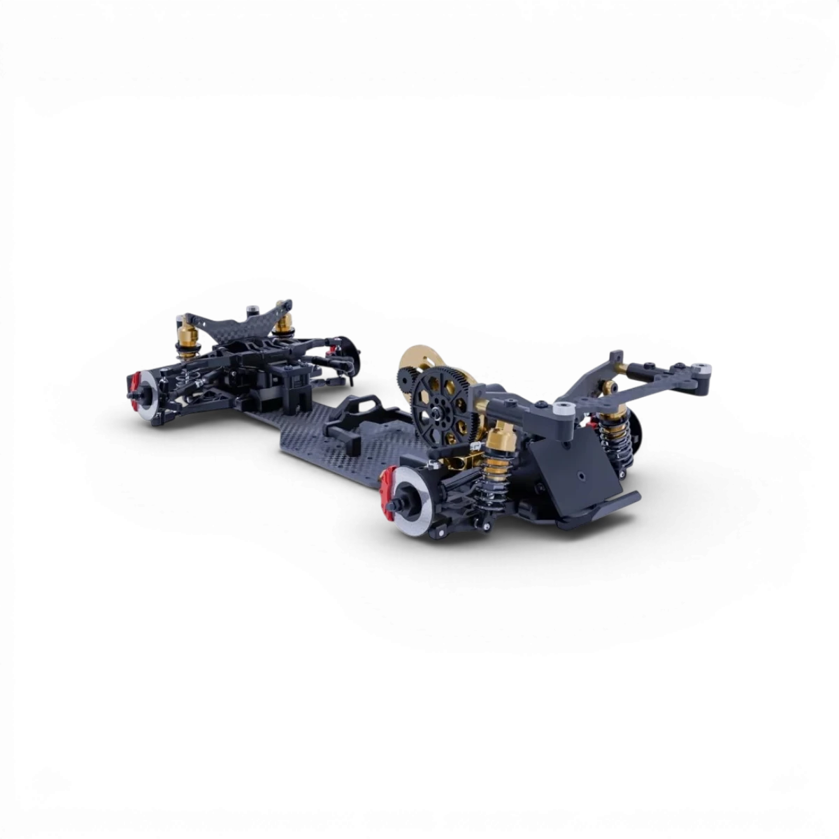 Kit de drift HOBBYTECH Over-D10 1/10ème avec composants visibles, prêt à assembler pour voitures radiocommandées.