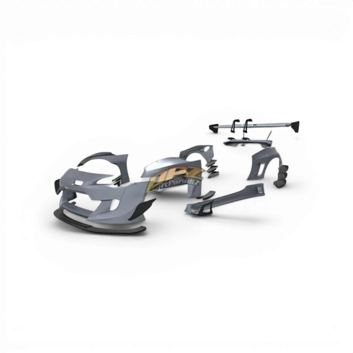 Kit de carrosserie Rocket Bunny V3 complet pour Toyota GT86, par Addiction RC Design, visible en image.