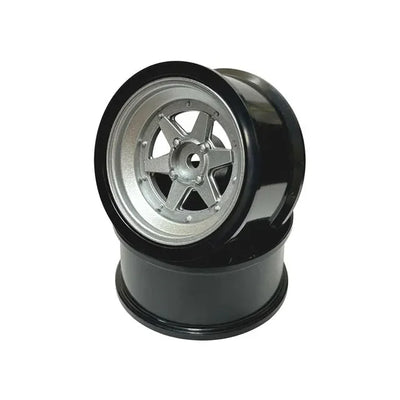 Longchamp - FIFTEEN Series – Jantes Drift 15” Petit Diamètre - offset +8 - argentées - Rc Art - artw0208MS