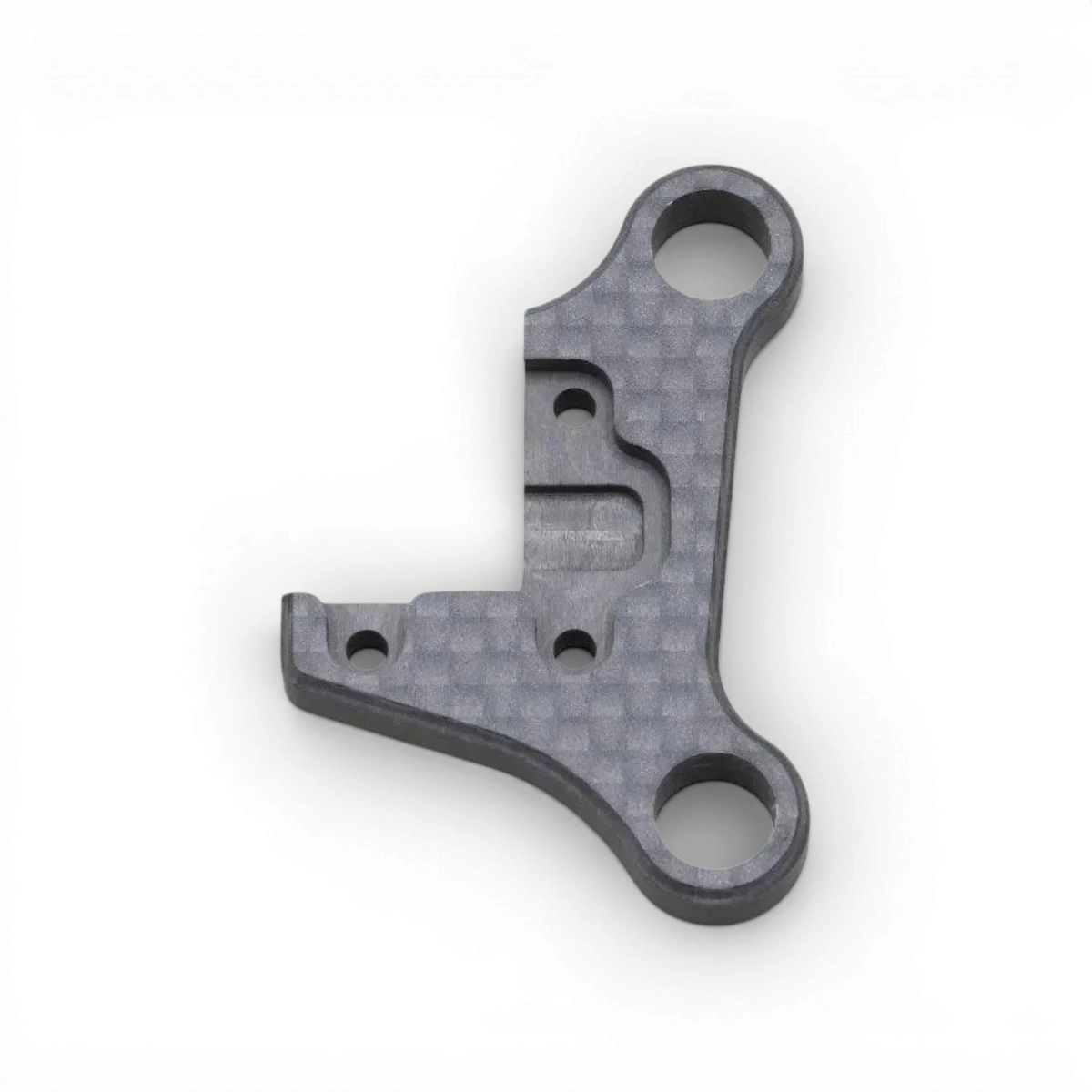 Pièce détachée en carbone pour bras inférieur avant gauche pour MD1.0, marque Team Yokomo, image montrant la pièce.