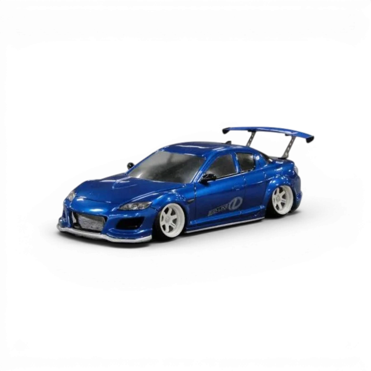Carrosserie Mazda RX8 Spirit R D'like, finition détaillée, vue de face avec détails de la peinture et des éléments de design.