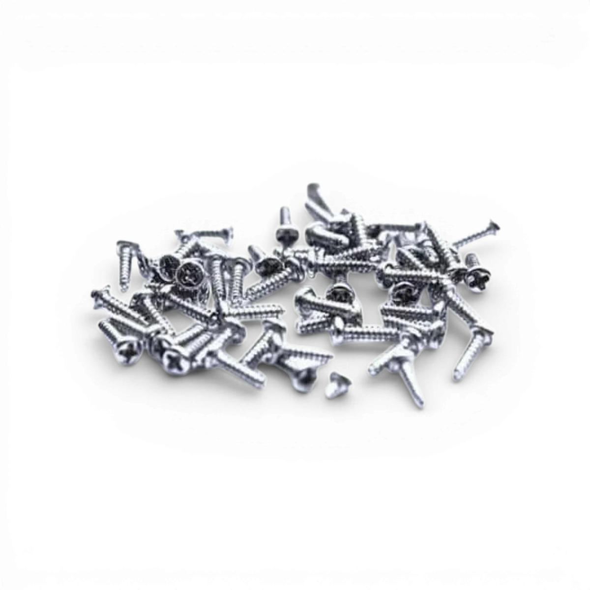 Jeu de 50 micro vis M1x3mm pour personnalisation, marque Src Sideways RC, visibles en gros plan sur l'image.